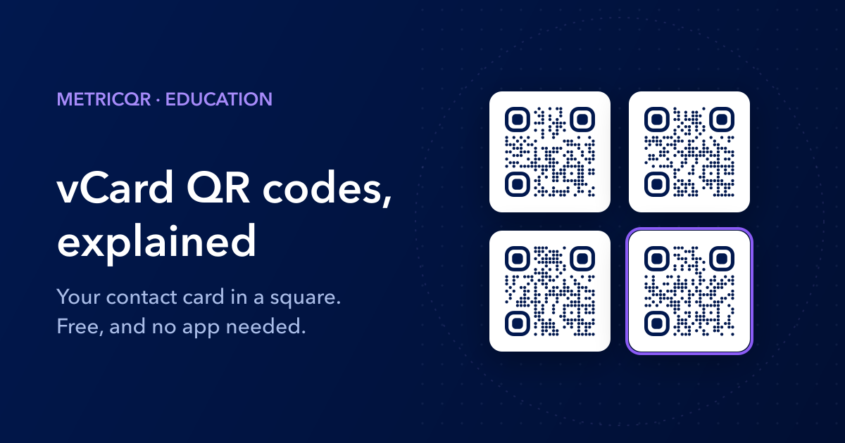 vCard QR Codes Explained: Make a Contact Card QR for Free